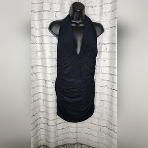MagicSuit Black Halter Swim Dress Size 14